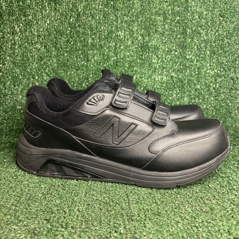 New Balance 928v3 Hook and Loop Leather Walking Shoes Black Men 12 4E Extra Wide